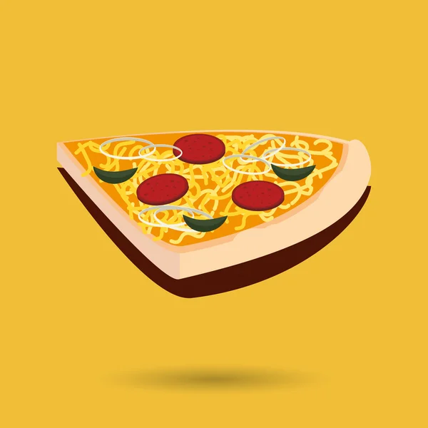 Delicious pizza design — Stock Vector