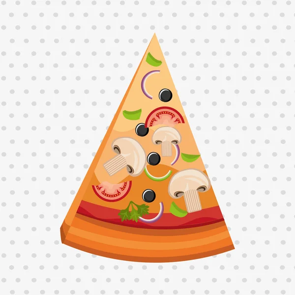 Läcker pizza design — Stock vektor