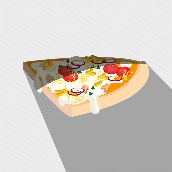 Délicieux design de pizza — Image vectorielle