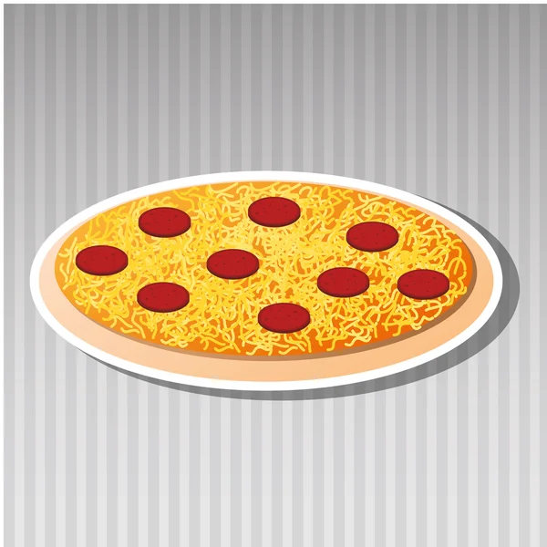 Delicioso design de pizza —  Vetores de Stock