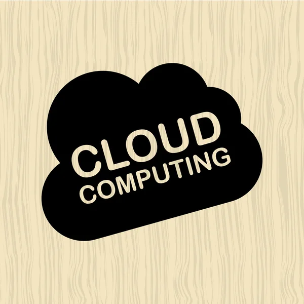 Cloud computing design — Stock Vector