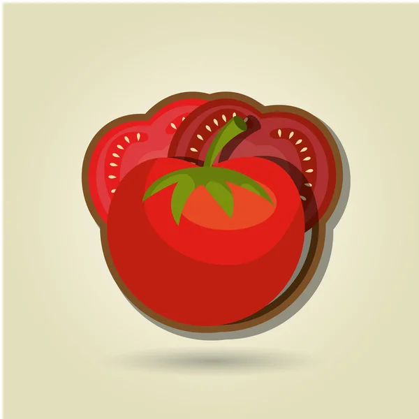Design de légumes frais — Image vectorielle