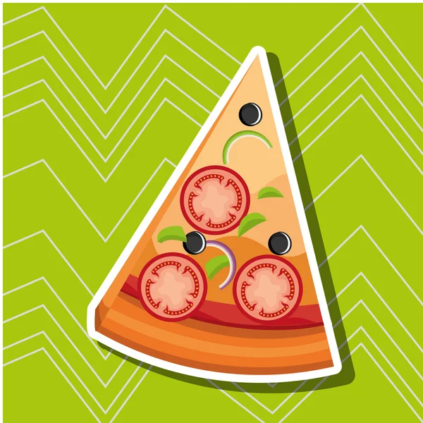 Delicious pizza design — Stock Vector