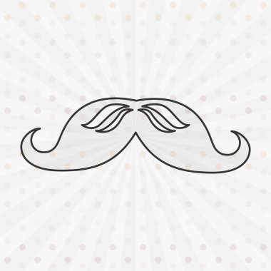 Bıyık simgesi tasarım