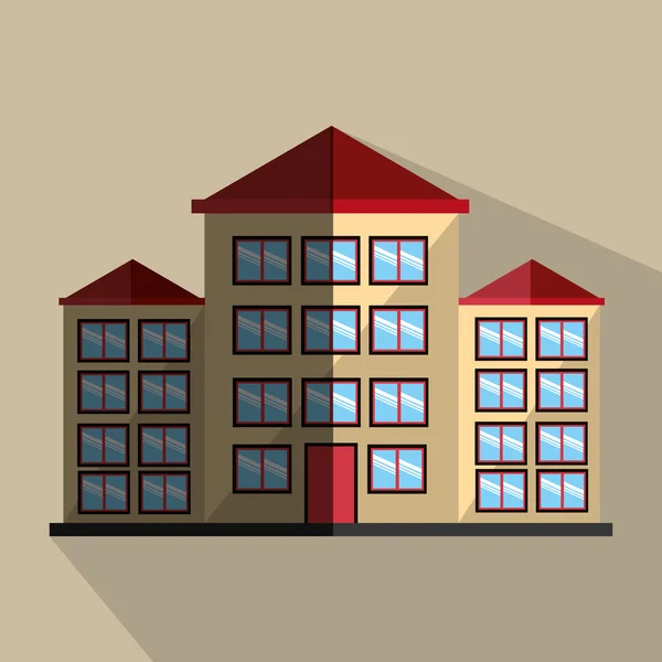 Diseño de icono residencial — Vector de stock