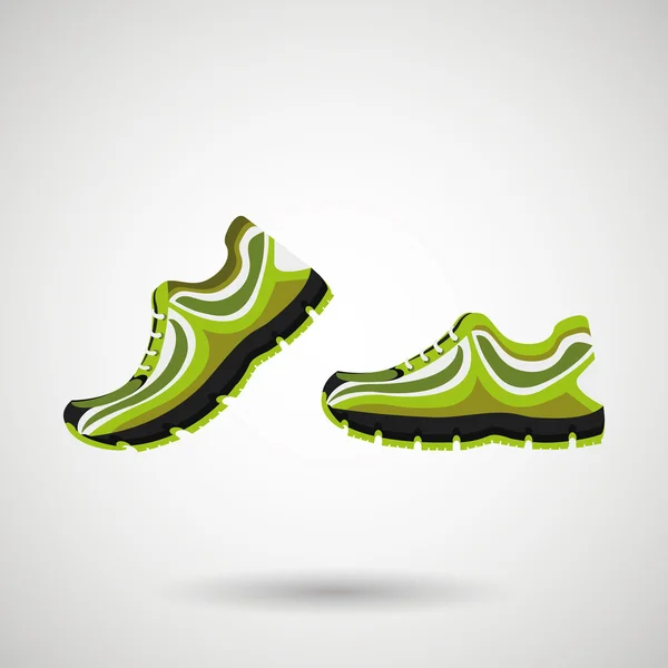 Conception de chaussures de course — Image vectorielle