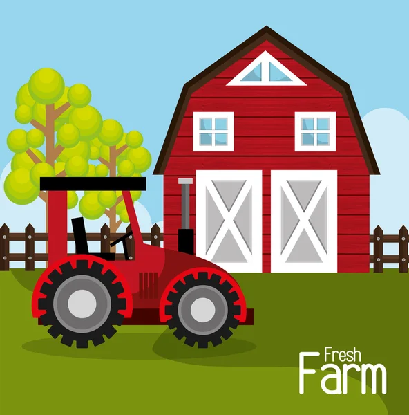 Ferme design frais — Image vectorielle