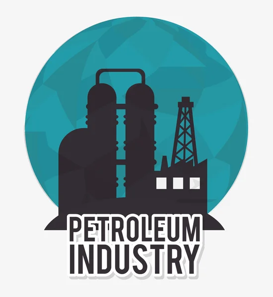 Petroleum industry  design — Stock Vector