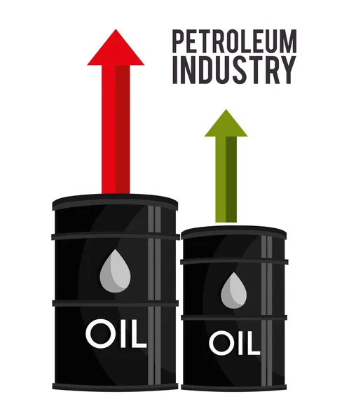 Conception de l'industrie pétrolière — Image vectorielle