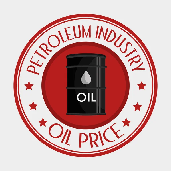 Conception de l'industrie pétrolière — Image vectorielle