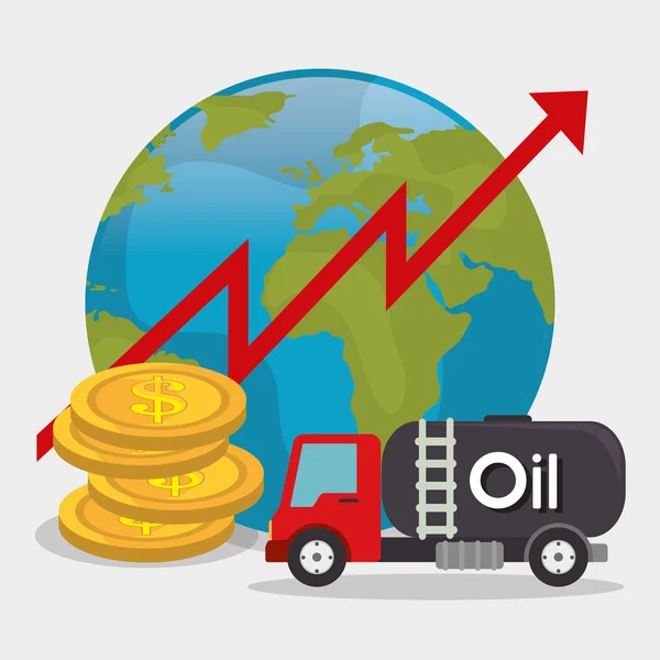 Petroleum industry  design — Stock Vector