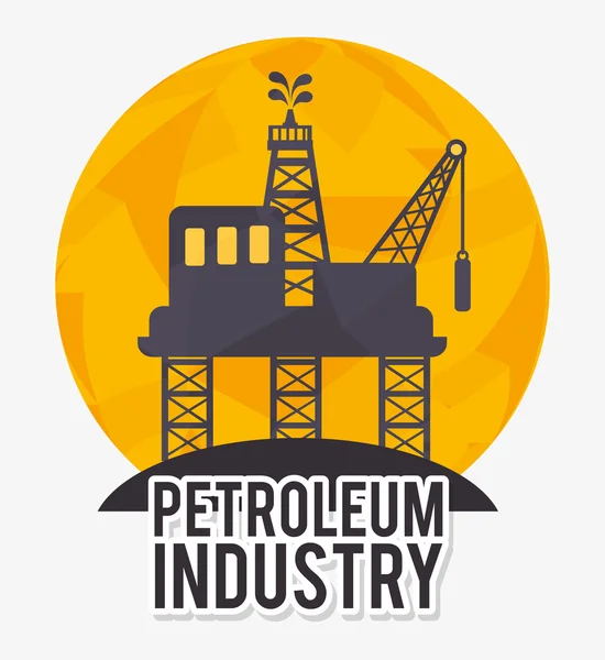 Projeto da indústria petrolífera —  Vetores de Stock