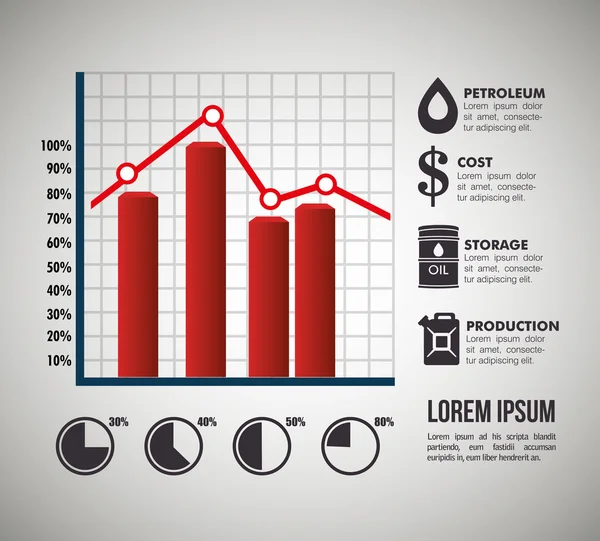 Iş Infographic tasarım — Stok Vektör