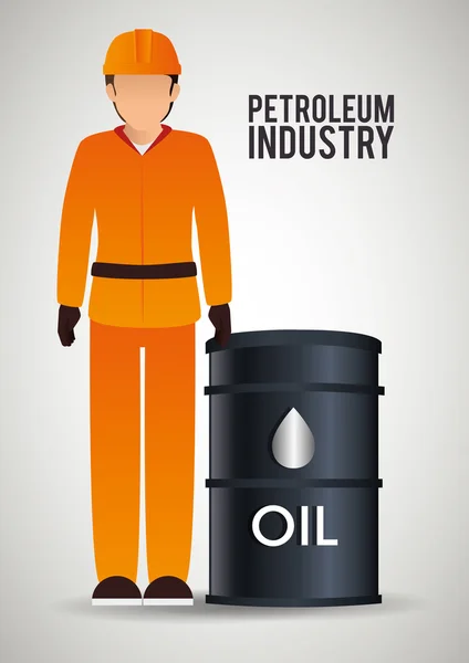 Projeto da indústria petrolífera —  Vetores de Stock