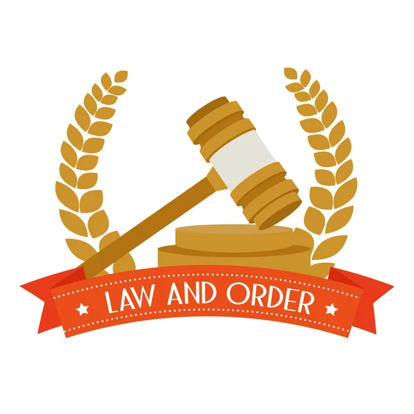 Law and order design — Stock Vector