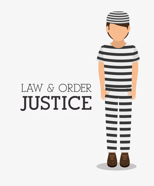Law and order design — Stock Vector
