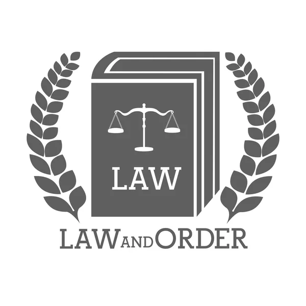法律和秩序的设计 — 图库矢量图片