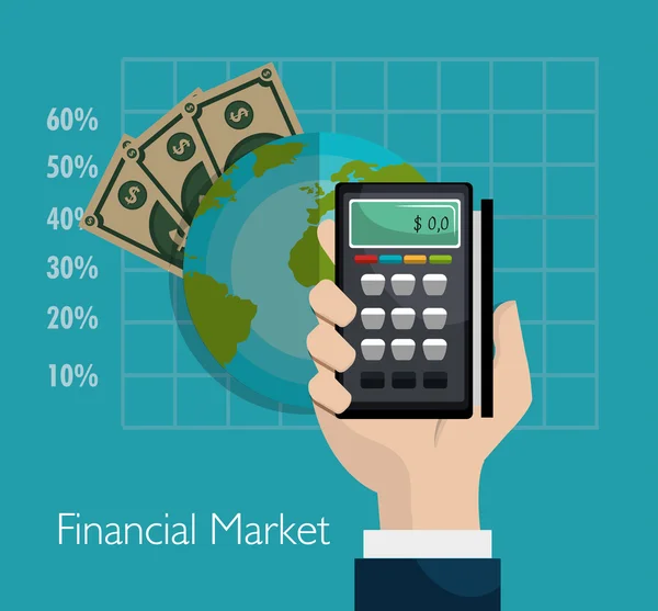 Mobilní bankovnictví design — Stockový vektor