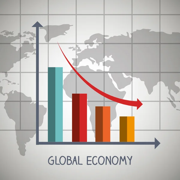 Conception de l'économie mondiale — Image vectorielle