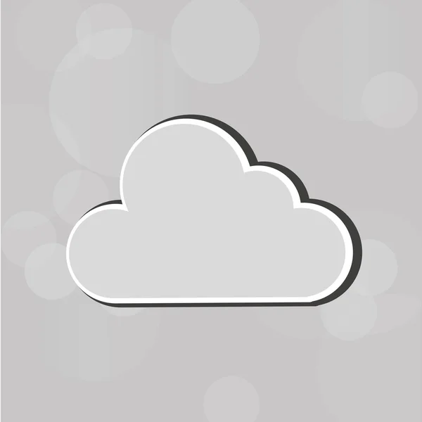 Design von Cloud-Icons — Stockvektor