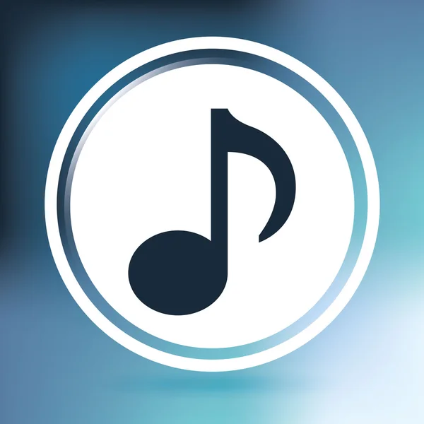 Diseño de icono de sonido musical — Vector de stock