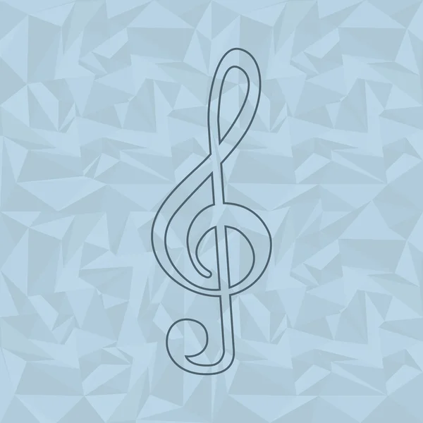 Zenei hang ikon tervező — Stock Vector