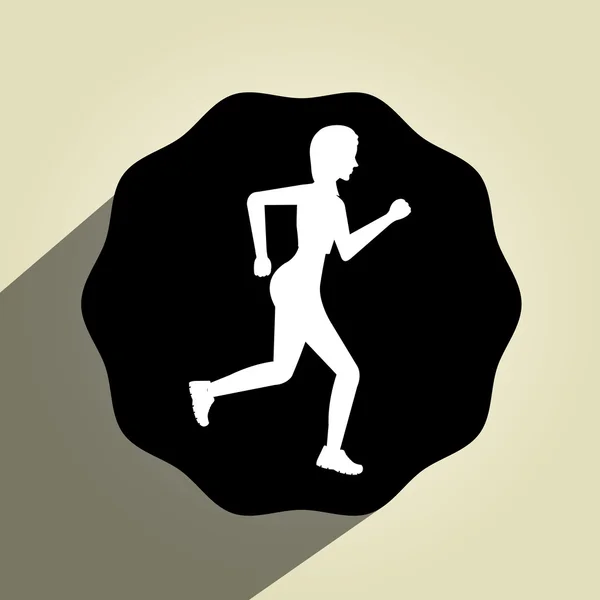 Runner Avatar Design — Stockvektor