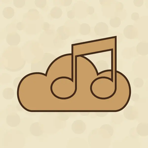 Icône sonore musicale design — Image vectorielle
