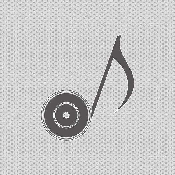 Diseño de icono de sonido musical — Vector de stock