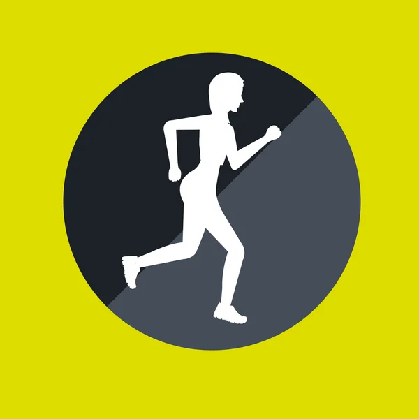 Runner Avatar Design — Stockvektor