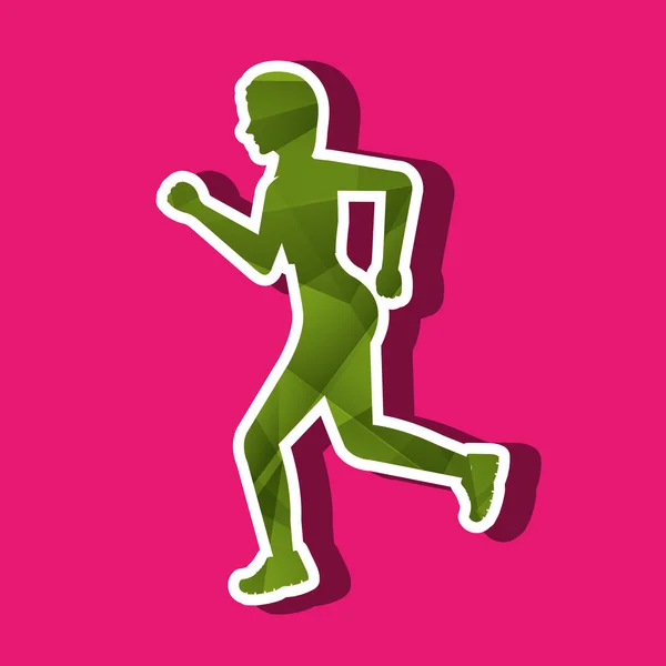 Runner avatar design — Stock Vector