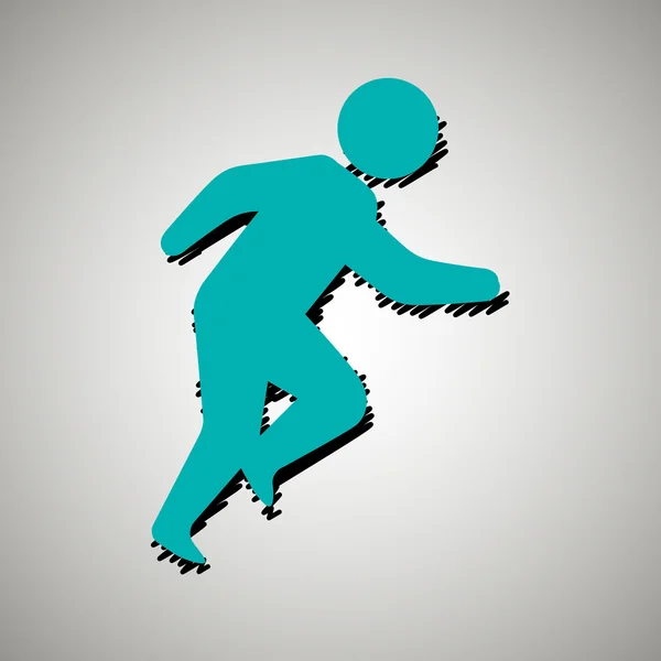 Runner avatar design — Stock Vector