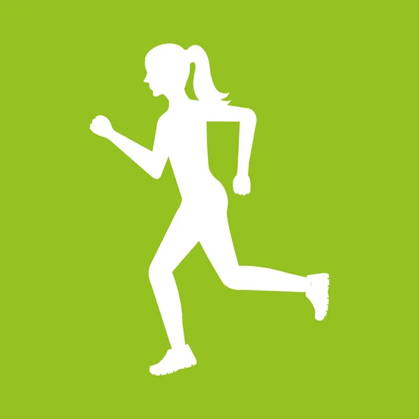 Runner Avatar Design — Stockvektor