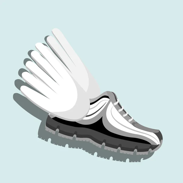 Diseño de zapatos para correr — Vector de stock