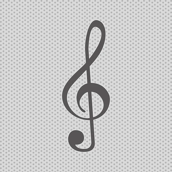 Diseño de icono de sonido musical — Vector de stock