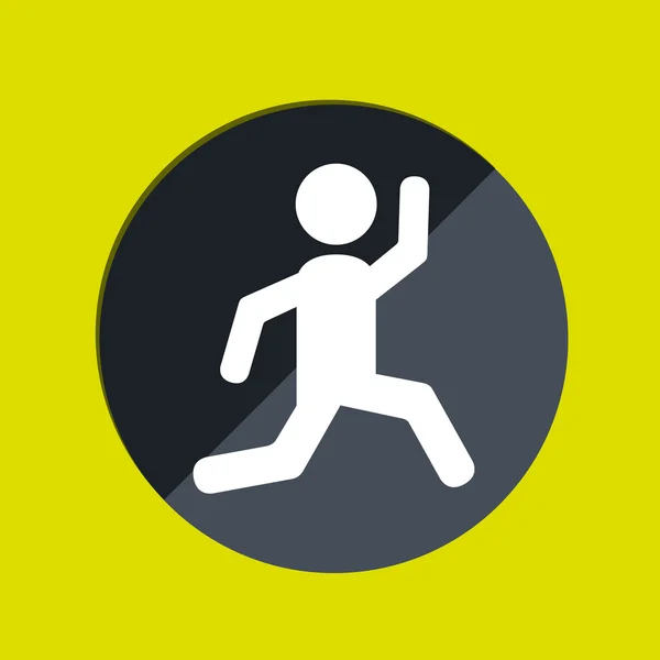 Runner avatar design — Stock Vector
