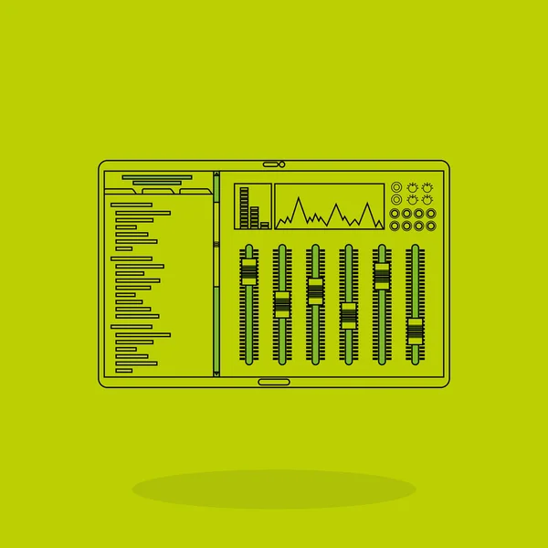 Musikalisches Sound-Design — Stockvektor