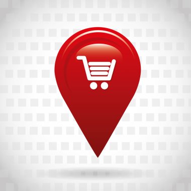 GPS hizmeti simgesi tasarım 