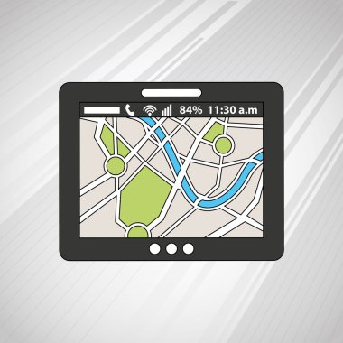 GPS hizmeti simgesi tasarım 