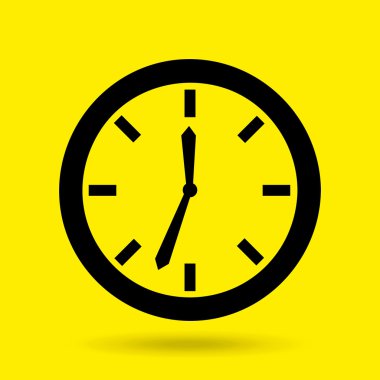 Saat simgesi tasarım 