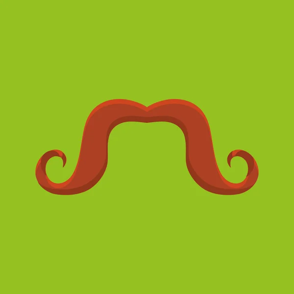 Conception icône moustache — Image vectorielle