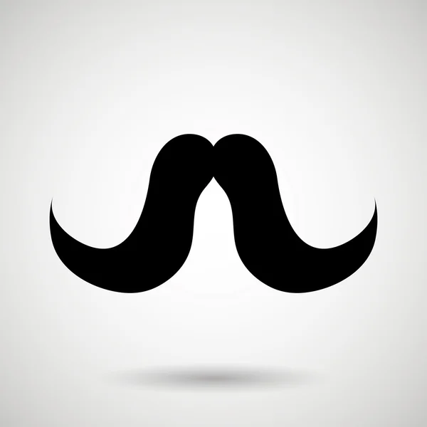 Diseño de icono de bigote — Archivo Imágenes Vectoriales