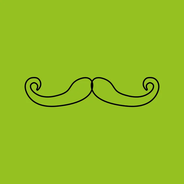 Mustache icon design — Stock Vector