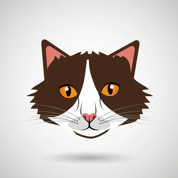 Lindo gato diseño — Vector de stock