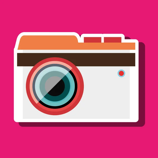 Retro camera design — Stock Vector