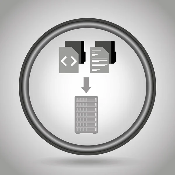 Progettazione di data center — Vettoriale Stock