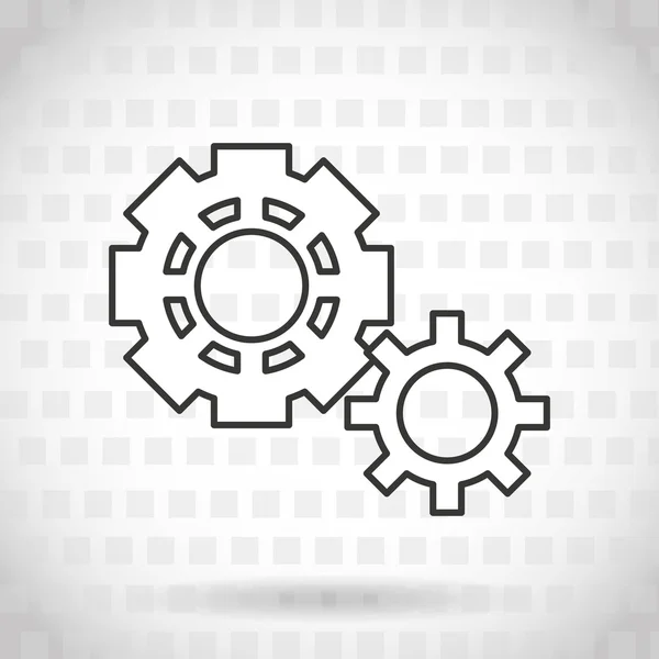 Gears pictogram ontwerp — Stockvector