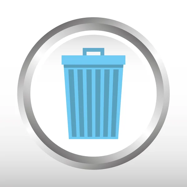 Design de ícone de resíduos — Vetor de Stock