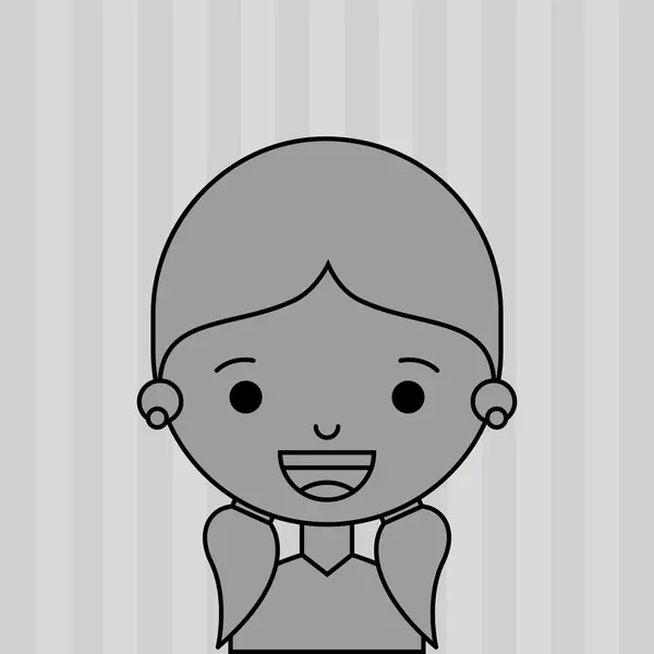 Kvinnliga avatar design — Stock vektor