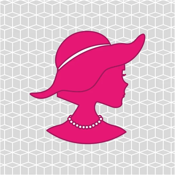 Design avatar feminino — Vetor de Stock